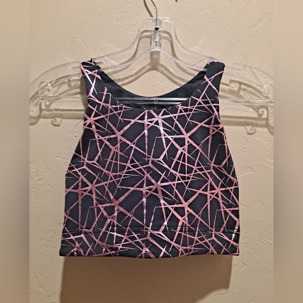TEREZ Sports bra pink lines/black